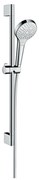 Hansgrohe Croma Select S, zuhanygarnitúra Multi EcoSmart 9 l/perc zuhanyrúddal 65 cm, fehér/króm, HAN-26561400