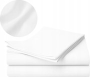 290x240 cm-es hagyományos, gumírozás nélküli pamut lepedő, fehér, I. osztályú