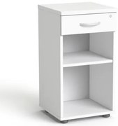 Szekrény, asztalmagas, fiókos, nyitott polcos, MAYAH Freedom SV-14, fehér (IBXSZ14F)