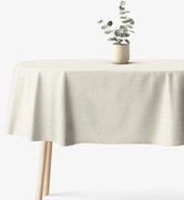 Goldea ovális pamut terítő - világos vászonszövésű 120 x 160 cm