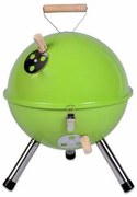 Faszenes grill kerek Mini BBQ Zöld