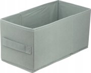Textil tárolódoboz Lavita világos szürke 15x31x15