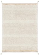 Krémszínű mosható kézi szövésű pamut szőnyeg 120x160 cm Bloom Natural – Lorena Canals