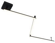 Mennyezeti lámpa fekete 150,8 cm LED-del, 3 fokozatú dimmerrel, állítható - Annuschka
