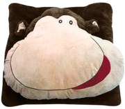 Gyerek párna CUDDLI FRIENDS 70x70 cm plüss - több színben Termék színe: Sötétbarna