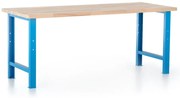 Műhelyasztal Basic, 200 x 80 cm, kék - ral 5012