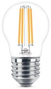 Philips P45 E27 filament LED kisgömb fényforrás, 6.5W=60W, 2700K, 806 lm, 220-240V