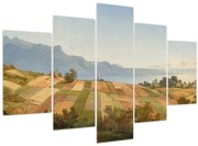 Kép - Alexandre Calame, Swiss Landscape, reprodukciók (150x105 cm)