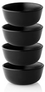 Nordic Kitchen tálka, 0,15l, Ø10cm, 4 db-os készlet, fekete - Eva Solo