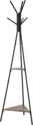 HOMCOM Fémszekrény Faalakú Ruhafogas 6 Akasztóval és 2 Polccal 32,5x45,5x182cm | Aosom