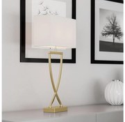 ByRydens 2829610-5000 - Asztali lámpa OMEGA 1xE27/5W/230V fehér/arany