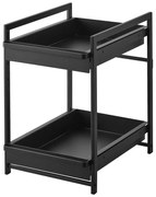 Fekete fém kiegészítő polc 30x42 cm Tower – YAMAZAKI