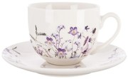 Fehér-lila porcelán csésze 280 ml Louka – Orion