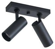 Modern mennyezeti lámpa fekete LED-del, szabályozható, 2 lámpás - Tate