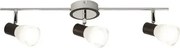 Beltéri karos spotlámpa e14 3x40w fekete/fehér ati