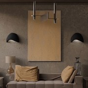 Fali Lámpa Szett (2 db)Wabi Sabi Shell - Fekete