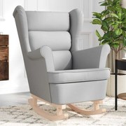 felhőszürke szövet hintaszék 74 x 90 x 102 cm