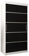 Ruhásszekrény 120 cm Verika 1 120 (fehér + fekete). 1063688