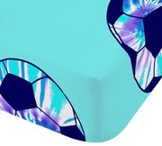 Türkiz gumis egyszemélyes gyerek lepedő 90x190 cm Tie Dye Football – Catherine Lansfield