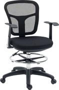 Vinsetto Irodai Szék, Ergonomikus Rajzszék, 95-115 cm-es Számítógép Szék Karfával, Íróasztali Szék Lábpihentővel, Forgószék Irodába és Nappaliba, Háló