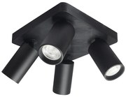 Rabalux 73084 - YORLI spotlámpa 4xGU10/7W/230V fekete