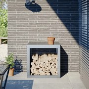 horganyzott acél tűzifatároló 60 x 40 x 60 cm