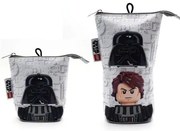 Tolltartó, cipzáras, pop-up, LEGO Star Wars Darth Vader/Anakin, szürke-fekete-mintás (L53458)