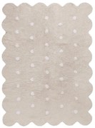 Bézs mosható kézi szövésű pamut gyerek szőnyeg 120x160 cm Biscuit Beige – Lorena Canals