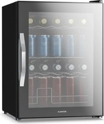 Klarstein Beersafe italhűtő tükrös üvegajtóval | 64 x 48 cm | LED-es belső világítás