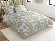 Pamut ágynemű HOLLY REST szürke Ágyneműhuzat mérete: 70 x 90 cm | 140 x 200 cm