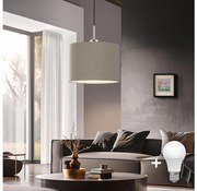 Eglo - LED függeszték TUNJA 1xE27/60W/230V taupe színben 1xEG32517+1xEG32488