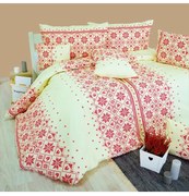 EMI Etno piros ágyneműhuzat, A standard egyszemélyes ágy szett tartalma: 1x 140x200 + 1x 70x90