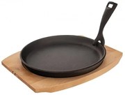 Orion öntöttvas serpenyő vágódeszkával, 22 cm