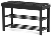 Fekete Fém Cipős Szekrény. ABO-W2012 BK