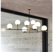 Ideal Lux - Csillár rúdon GOURMET 9xE14/28W/230V átm. 131,5 cm arany