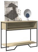 sonoma tölgy színű szerelt fa dohányzóasztal 100x35x74,5 cm