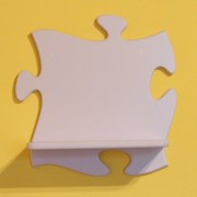 Puzzle gyerek polc (pasztell rózsaszín)