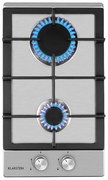 Klarstein Ignito Domino, gázfőzőlap, 2 Sabaf égő, rozsdamentes acél, ezüst