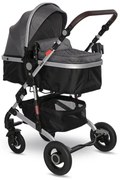 Lorelli Alba multifunkciós babakocsi + adapter - Premium Steel Grey