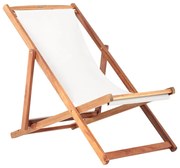 Bézs-sötét natúr színű tömörfa kerti napozóágy Dionysus – Bonami Essentials