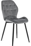 Szék szürke színben, bársony kárpittal. LUCKY