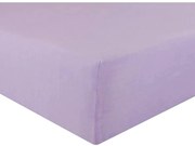 Jersey világoslila lepedő TiaHome - 70x140cm