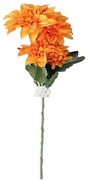 Művirág Dahlia sárga, 54 cm