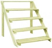 impregnált fenyőfa virágtartó állvány 80 x 80 x 80 cm