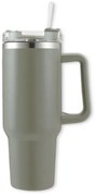 Termosz bögre szívószállal TERMOS 1000 ml, szürke