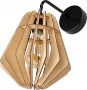 Led fali lámpa 1x E27 Loft Edison Led tükör fa