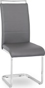 Szék szürke színben, műbőr kárpitozással. LOCA