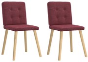 2 db bordó szövet étkezőszék