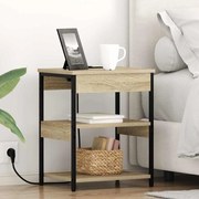 Éjjeliszekrény sonoma tölgy 41 x 31 x 51 cm Faanyag