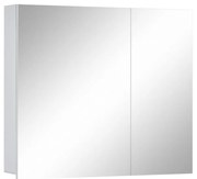Wisla fehér fali fürdőszobai szekrény tükörrel, 80 x 70 cm - Støraa